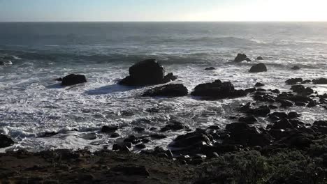 California-Waves-Crashing-On-A-Big-Rock-At-Salt-Point