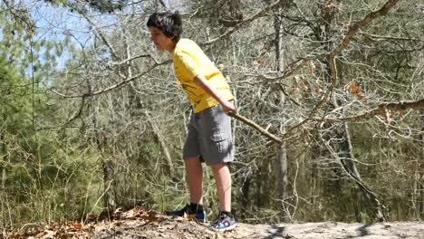 Virginia-Boy-Plays-With-Stick