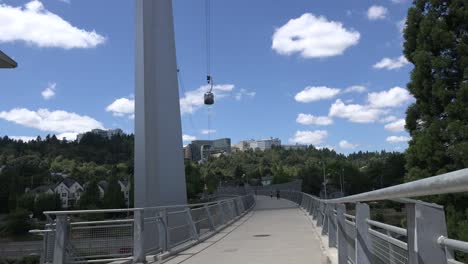 Oregon-Portland-Footbridge-And-Cable-Car