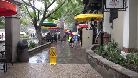 Texas-San-Antonio-River-Walk-Pedestrians-On-Sidewalk