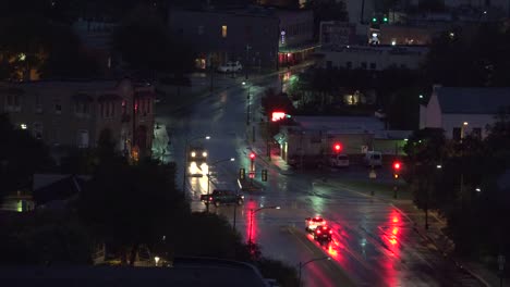 Texas-San-Antonio-Luces-De-La-Tarde-Y-El-Tráfico