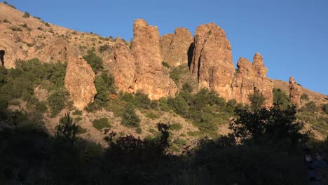 Texas-Big-Bend-Chisos-Mountain-Stark-Rocks-Pan-Left