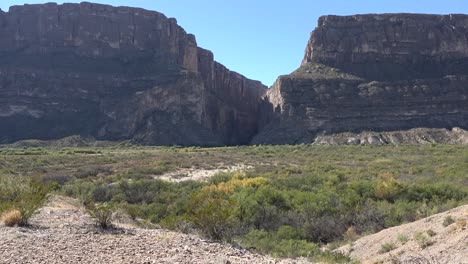 Texas-Big-Bend-Santa-Elena-Canyon-Und-Überschwemmungsgebiet