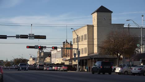 Texas-Fredericksburg-Innenstadt-Straßenszene