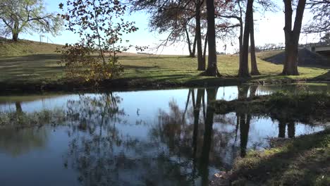 Texas-Hill-Country-Stream-Mit-Reflexionen