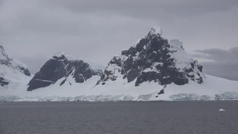 Antarctica-Lemaire-Horn-At-Channel-Entrance