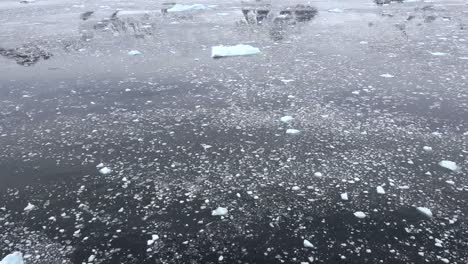 Antarctica-Floating-Ice-And-Peak-Reflections