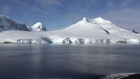 Antarctica-White-Cone-Shaped-Mountain