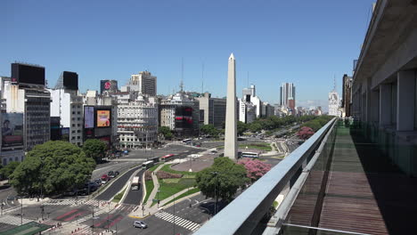 Argentina-Buenos-Aires-July-9-Avenue-From-Balcony