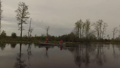 Georgia-Okefenokee-Canoe-In-The-Swamp