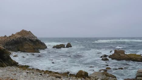California-17-Mile-Drive-China-Rock-With-Gulls-Flying