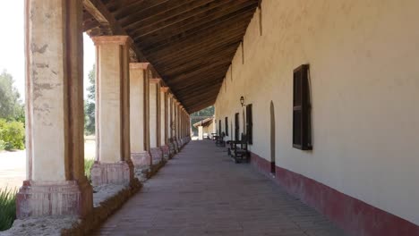 California-Lompoc-Mission-La-Purisima-Concepcion-Colonnade-With-People