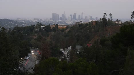 California-Los-Angeles-And-Park-With-Distant-Skyline