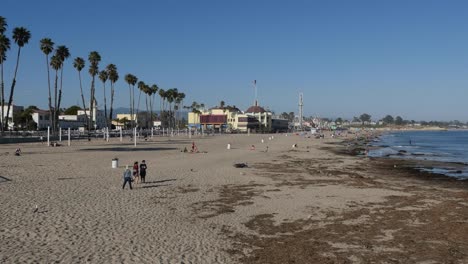 California-Santa-Cruz-Cowells-Beach-Boardwalk-In-Distance