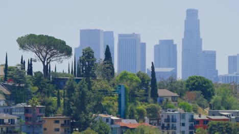California-Los-Angeles-Buildings-In-Distance-Pan