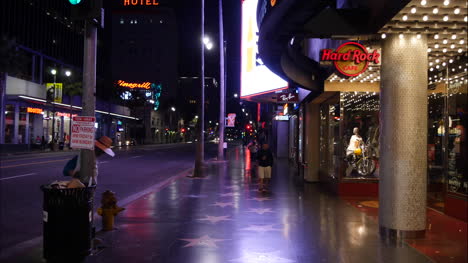 California-Los-Angeles-Moving-Time-Lapse-Shot-Of-Hollywood-Boulevard-At-Night