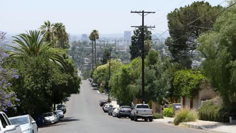 Kalifornien-Los-Angeles-Straße-In-Den-Hügeln