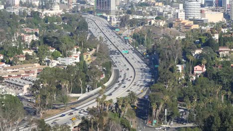 Kalifornien-Los-Angeles-Durchweg-Und-Ferne-Stadt