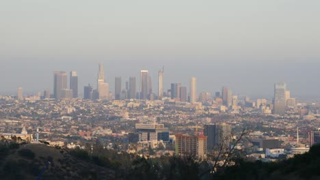 Kalifornien-Los-Angeles-Blick-Auf-Die-Ganze-Stadt-Mit-Grauem-Himmel