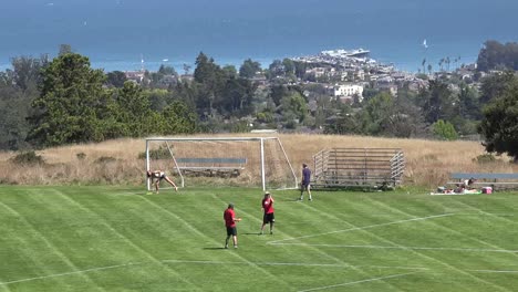 Kalifornien-Santa-Cruz-Disc-Tourney-Pier-Im-Fernzoom-Disc