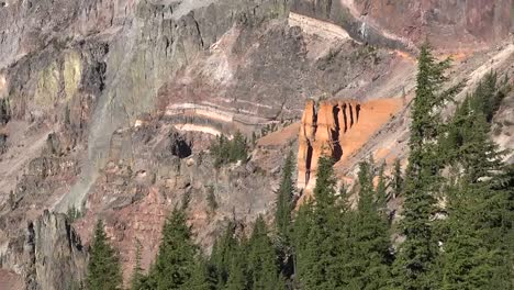 Oregon-Crater-Lake-View-Of-Pumice-Castle-Pan-And-Zoom