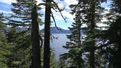 Oregon-Crater-Lake-View-Though-Trees