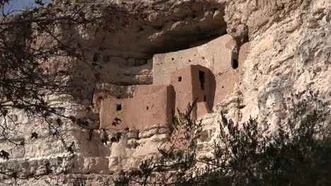 Arizona-Montezuma-Castle-Framed-With-Leaves