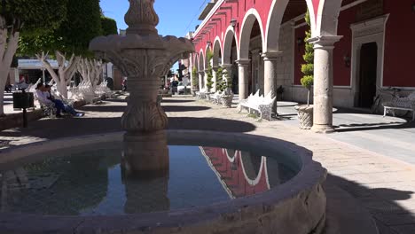 Mexico-San-Julian-Reflection-In-Fountain