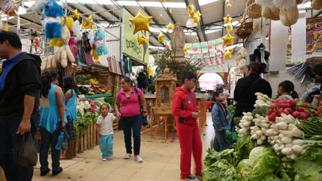 Mexiko-San-Miguel-Innenmarkt-Mit-Käufern