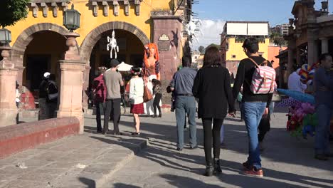 Mexico-San-Miguel-People-In-Plaza