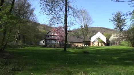 France-Alsace-Farmhouse-In-Spring