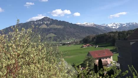 Schweiz-Alpental-Szene