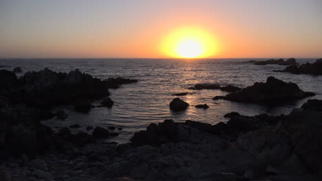 Kalifornische-Küste-Sonne-Vor-Sonnenuntergang