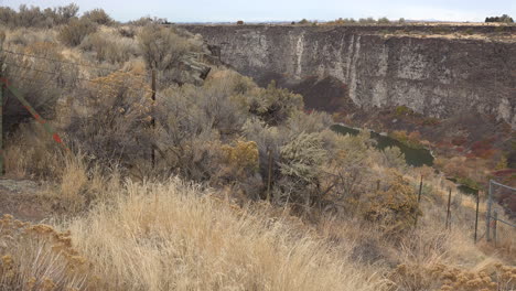 Idaho-Vista-De-La-Pared-Del-Cañón-Del-Río-Snake