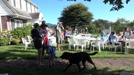 Solar-eclipse-party-with-boy-and-dog