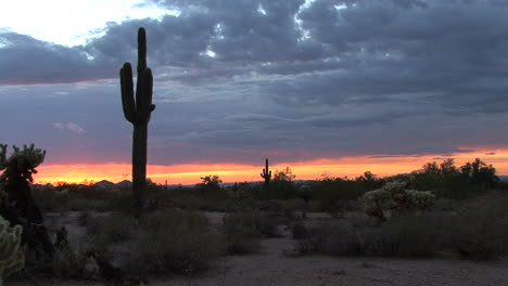 Arizona-Wüste-Nach-Sonnenuntergang-After