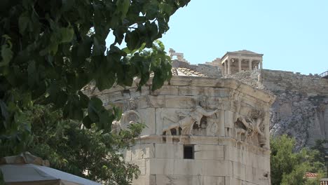 Athens-Tower-of-the-Winds-and-acropolis