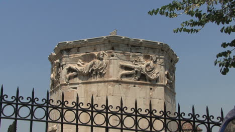 Athens-Tower-of-the-Winds-behind-fence