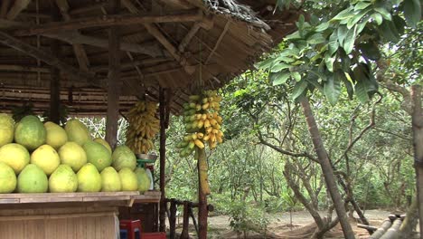 Puesto-De-Frutas-En-El-Delta-Del-Mekong