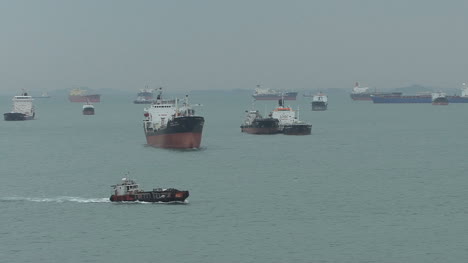 Singapore-ships-off-shore