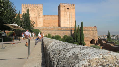 Spanien-Andalusien-Alhambra-Wand-Auf-Der-Aussichtsplattform-2