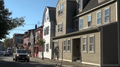Massachusetts-Salem-Straßenszene-Und-Häuser