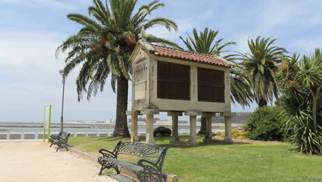 Spain-Galicia-granary-benches-esplanade