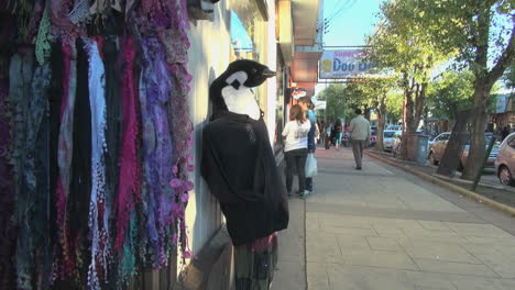 Patagonia-Puerto-Natalas-penguin-sign-&-sidewalk