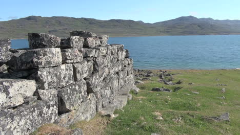 Grönland-Hvalsey-Nordische-Ruine-Aussicht