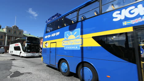 Sweden-Stockholm-tour-buses
