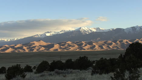 Colorado-Große-Sanddünen-Sonne-Beleuchtet