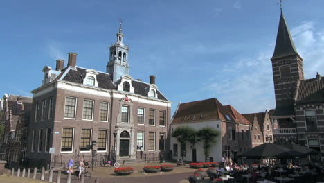 Netherlands-Edam-Town-Hall-and-tall-tower