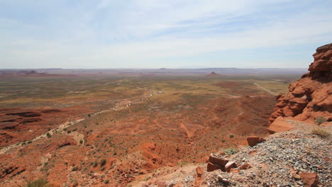 Utah-Blick-über-Flaches-Land-Von-Cedar-Mesa-C