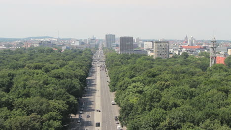 Berlin-Blick-Nach-Osten-Von-Der-Siegessäule-(Siegessäule)-(dunstig)